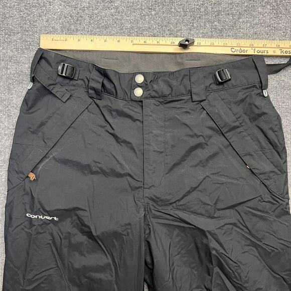 Columbia Convert Omni-Tech Snow Pants Mens Medium Black Waterproof Ski Snowboard - Picture 11 of 16